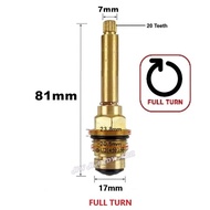 Long Spindle Valve Spare Part For Concealed Stopcock Stop Valve Water Tap Replacement (FULL TURN )