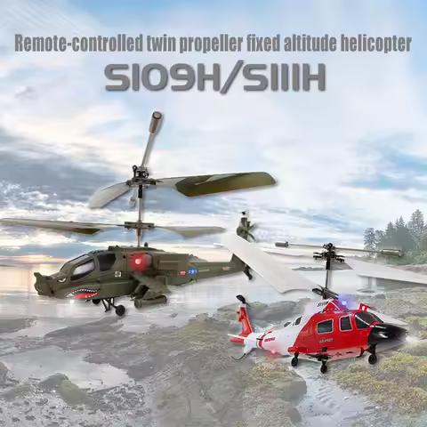 S109h/s111 Twin Paddle Helicopter Multi Functional Remote Control Aircraft Children's Toysparent Chi