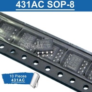 10pcs TL431AC 431AC SOP8 TL431ACDR SOP-8 431 AC SOP SMD Adjustable Precision Shunt Regulator Chip IC