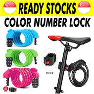 [SG] 1.2m Long Thick Bicycle Lock Number Key Bike