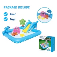 Pick2pay Tema Air Mini Kanak-Kanak BESTWAY Pool 53052 Inflatable Swimming Pool Water Slide Water Spr