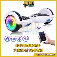 (คลังสินค้าพร้อม) HOVERBOARD POWERBOARD 7 นิ้ว LED Light Self Balancing Balance Wheel Scooter (READY