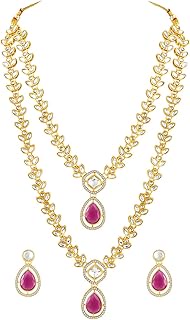 Necklace Earrings Bharatanatyam jewellery set for Women