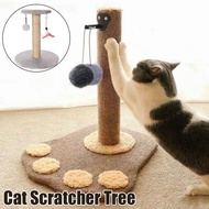 Cat Scratching Post Play Bed Cat Tree House Grinding Paws Interactive Toys Sisal Rope Cat Climbing Frame Mainan Kucing