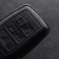 Leather Car Key Case Cover Shell for Land Rover Range Rover Evoque Discovery Sport Velar Suede Keych