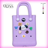 【PS】Minimalist Essential Tote Bag Large Capacity EVA Silicone Bag Lightweight With Jibbits Durable
