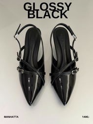 (แนะนำ+1ไซส์) step to store Manhattan 1.5 นิ้ว - รองเท้าส้นสูง รองเท้าส้นสูงผู้หญิง