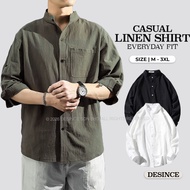 🇲🇾 DESINCE Men Shirt Smart Casual Man Top Baju Kemeja Lelaki Trend Trendy Plain Shirts MT 072