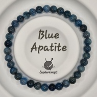 Blue Apatite Natural Stone Crystal Bracelet