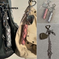 GILDAI Lip Balm Bag Key Chain, Silver Color Interchangeable Metal  Pocket Lipstick Bag Keychain,  De