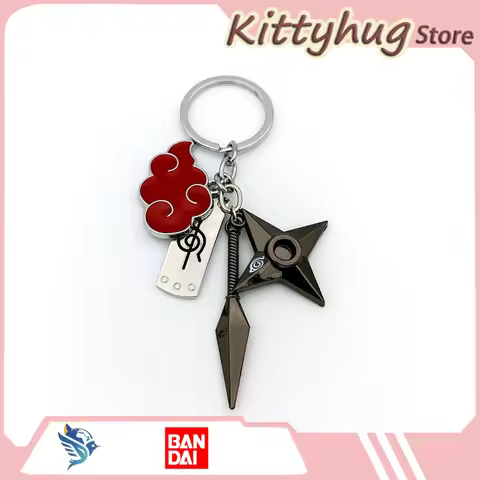 Naruto Anime Peripheral Keychain Naruto Uzumaki Sasuke Uchiha The Akatsuki Organization Keychain