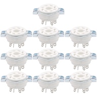 A010PCS Chassis Mount 8 Pin K8A Octal Ceramic Tube Sockets for KT88 KT66 6SN7 5AR4 GZ34 5881 6V6 5U4