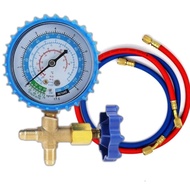 Manifold Gauge R32 R410a R134a R22 Gas Meter With Charging Hose Suitable For Aircond Daikin Panasoni