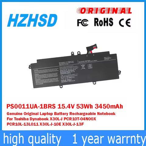 PS0011UA-1BRS 15.4V 53Wh 3450mAh Genuine Original Laptop Battery Rechargeable Notebook For Toshiba D