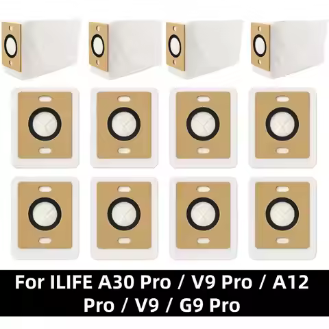 Dust Bags for ILIFE A30 Pro / V9 Pro / A12 Pro / V9 / G9 Pro Robot Vacuum Cleaner, Cleaner Bags Spar