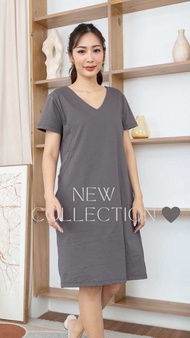 3 ตัวลดเหลือ 240 Mikimoko เดรสให้นมรุ่น Soft Touch ผ้าcotton แท้ใส่สบาย