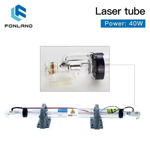 Fonland 40W Co2 Laser Tube Length 700MM Glass Laser Lamp for Co2 Laser Engraving Cutting Machine K40