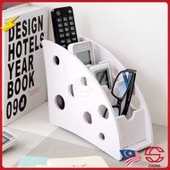 Cassa English European Style Wooden Remote Control Organizer- White