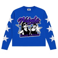 Nebula T-shirt Be Bold Longsleeve Boxy Fit Blue