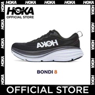 Hoka Bondi 8 Mesh breathable running shoes Black White【Hoka flagship store】
