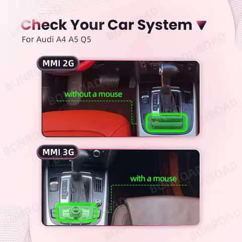 BONROAD Wireless CarPlay Android Auto Interface Module Retrofit Kit For Audi A4 B8 A5 Q5 2009-2015 M