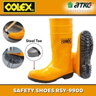 Kasut Keselamatan Colex RSY-9900 Gumboot Getah But Steel Toe | Kasut Getah Kuning Tapak Kepala & Kel