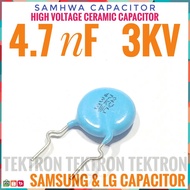 Samhwa 4.7nF 3KV Ceramic Capacitor 472 3000V High Voltage Ceramic 4.7n