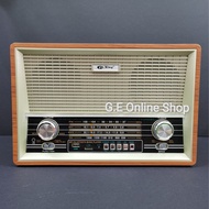 Pu Xing PX-2002BT Classic Retro Antique Bluetooth USB Speaker Radio Klasik MP3 Android IOS Player 蓝牙