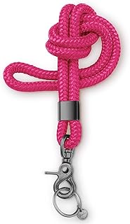 [Test Very Good, Note 1.1] Key Ring with Lanyard for Key Rings with Carabiner as Card Holder, German