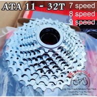 Líp vặn xe đạp 7 8 9 tầng Líp vặn ATA 7-8-9 speed líp vặn bạc xe đạp 11-32 răng Líp xe đạp thể thao