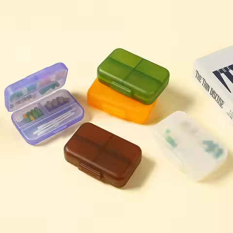 7-grid Medicine Box, Seven Days A Week Travel Medicine Jewelry Storage Box, Portable Small Medicine 