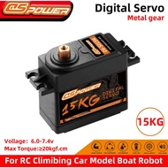 DS power servo digital waterproof 15KG 180 degree brass gear DS-S015M MG996R remote control car 1/8 