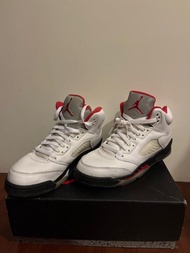 Nike 籃球鞋 Air Jordan 5代 流川楓 男鞋 Fire Red 飛人 喬丹 AJ5 經典 白紅