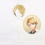Misscoo Anime Ensemble Stars Narukami Arashi Cosplay Wig Short Heat Resistant Synthetic Hair