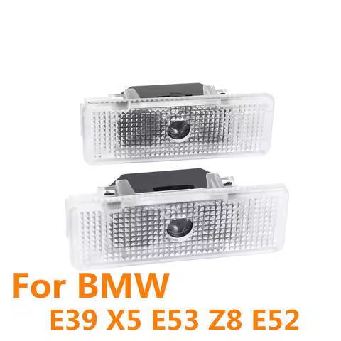 2X For BMW X5 E53 E39 Z8 E52 LED Car Interior Door Logo Projector Warning Ghost Shadow Welcome Light