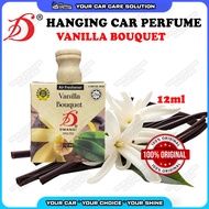 🌸 DWANGI Fresheners Vanilla Bouquet Car Home Perfume Hanging Packaging Kotak Pewangi Kereta 12ml Ori