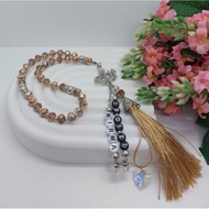 Beautiful CUSTOM Czech crystal prayer beads 33 beads