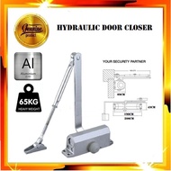 Aluminum Door Closer Automatic Adjustable Closers Hydraulic Auto Close Door-Closer