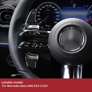 Real Carbon Fiber Steering Shift Paddles Interior Trim Accessories For Mercedes Benz AMG E53 CLS53 P