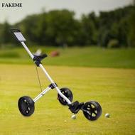[SharprepublicefMY] Golf Bag Pull Cart, 3 Wheel Push Pull Golf Pull Cart, Golf Push Trolley