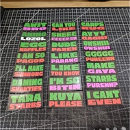 Conyo Jeepney Signboard Stickers for Tumbler/Laptop/Cellphone