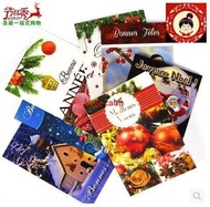 (2 sets)Christmas decorations gift cards western style Christmas New Year greeting cards Christmas c