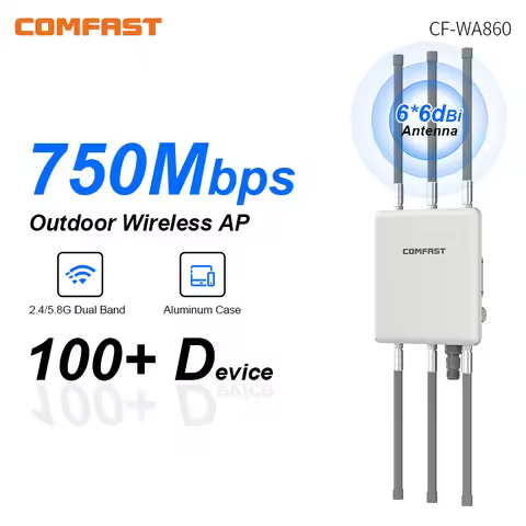 COMFAST Outdoor Access Point 750Mbps Long Range6*6dbi Wifi Antenna Extender 5G High PowerIP67 Waterp