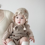 [3-20 Months] Baby Hat Autumn Winter Cute Baby Girl Princess Knitted Hat Winter Toddler Girl Windpro