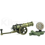 Meriam Mortir Mainan Besi Anak Tembak Pelontar Peluru Cannon Mortar Toys