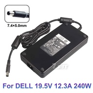 19.5V 12.3A 240W 7.4*5.0mm Power Adapter Charger For DELL Alienware M17x R4 M18x X51 Precision M6400