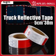 30M Truck Safety Warning Tape Arrow Reflective Sticker Waterproof Strong Paste