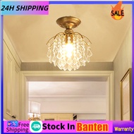 Lampu Gantung Kristal Lampu Hias Gantung Kristal Lampu Plafon Untuk Ruang Tamu/Kamar Tidur/Ruang Belajar Luxury Modern K9 Crystal Ceiling Lamp E27 Bolam RX , LAMPU HIAS GANTUNG MINIMALIS , Lampu hias gantung kristal akrilik ruang tamu