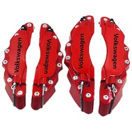 ฝาครอบตกแต่งด้านหน้าและด้านหลังคาลิปเปอร์เบรครถโลหะ Xuming 4ชิ้นฝาครอบตกแต่งสำหรับ Volkswagen VW GTI