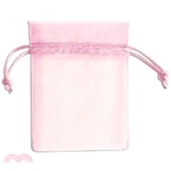 簡單生活 純色中紗網禮物袋-粉(2入)
